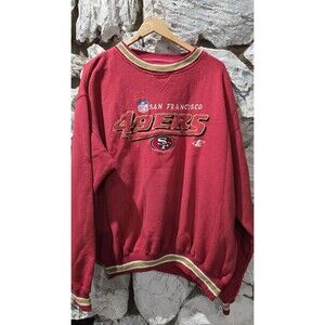 Vintage San Francisco 49ers Crew Neck Knitted Long Sleeve Sweater Proline Men XL